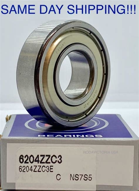 6204 Zzc3 Nsk Deep Groove Radial Ball Bearing 20x47x14mm Rodavictoria Usa