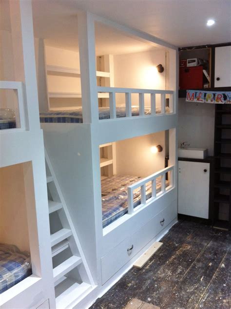 Childrens Double Bunk Beds With Trundle Beds And Shelving Bunk Beds