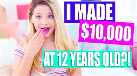 How I Made Thousands Of Dollars At 12 Years Old 12 Year Old Jobs