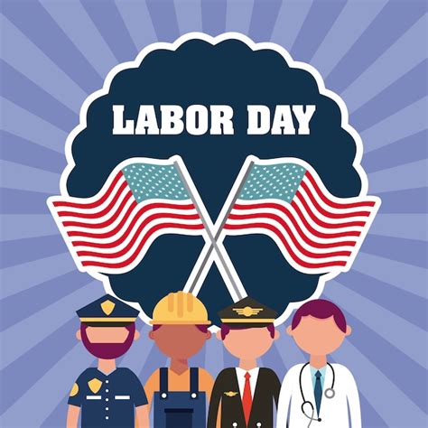 Premium Vector Labor Day Card
