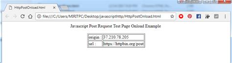 Javascript Send Get Post Request And Read Json Response Chillyfacts