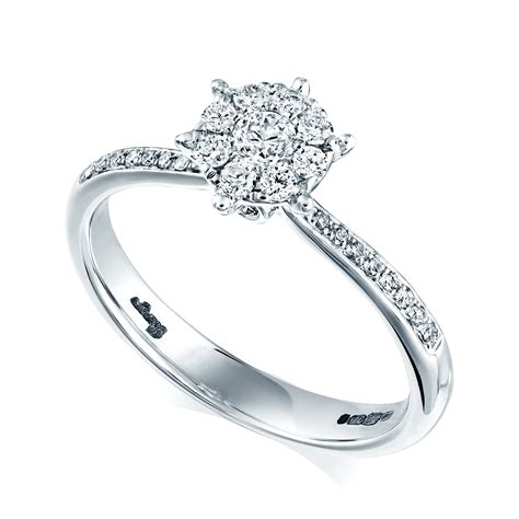 Berry's 18ct White Gold Diamond Set Solitaire Engagement Ring