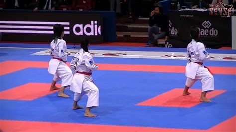 Venezuela Female Team Kata Suparimpei Bronze Final 21st Wkf World Karate Championships Paris