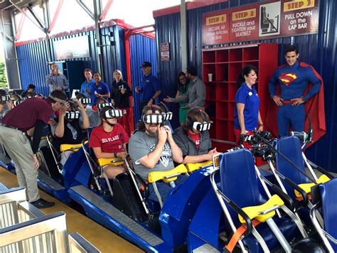 Fly Like Superman Wtop Tests Six Flags Virtual Reality Coaster Photos Video Wtop News