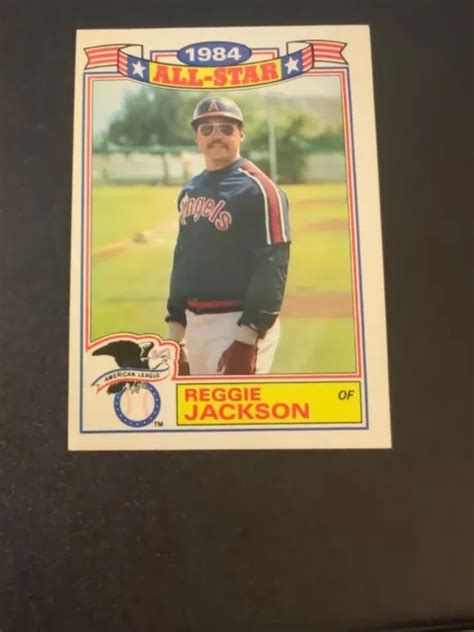 Carte De Baseball Reggie Jackson 1984 Topps All Star Game 19 Eur 137