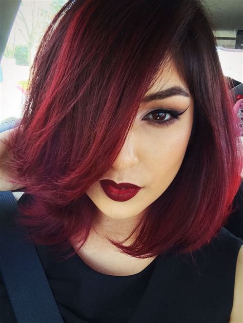 Red Ombré Hair By Beautymarqued Red Ombre Hair Short Red Hair Hair