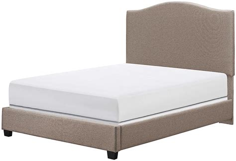 Crosley Furniture Bellingham Upholstered Platform Bed And Camelback
