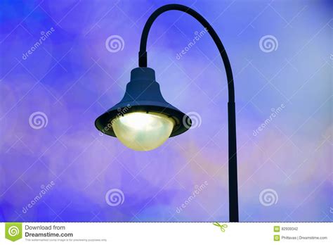 Street Lamp Over Twilight Background Stock Photo Image Of Energy
