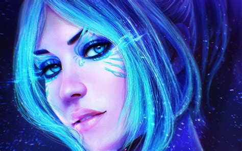 Blue eyes sight tattoo pattern. Blue Fantasy Girl HD Wallpaper | Background Image | 1920x1200 | ID:777959 - Wallpaper Abyss