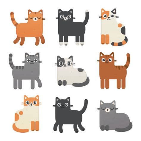 Cute Tabby Cat Cartoons Illustrations Royalty Free Vector Graphics