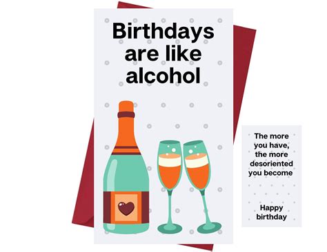 Buy Funny Happy Birthday Card For Men And Women Birthday Card For Alcohol Drinkers Prank