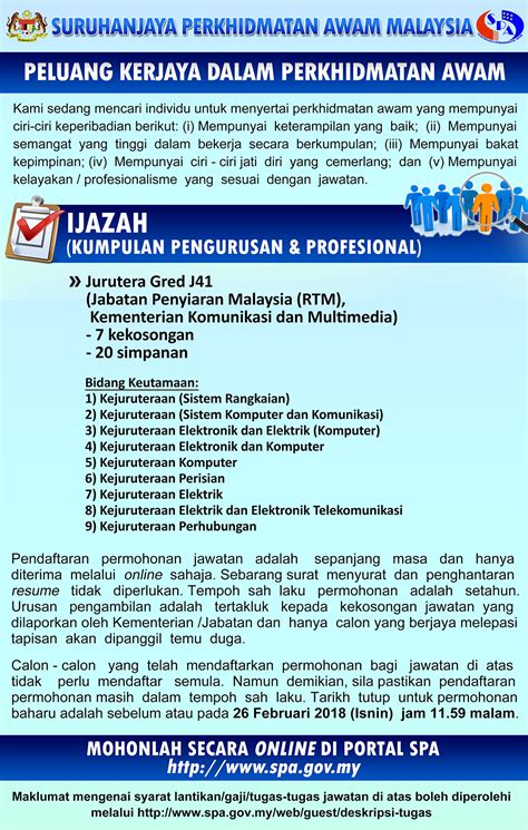 Jawatan kosong mardec 2011 jobs vacancy. Jawatan Kosong 2018 Kerajaan Di Kementerian Komunikasi Dan ...
