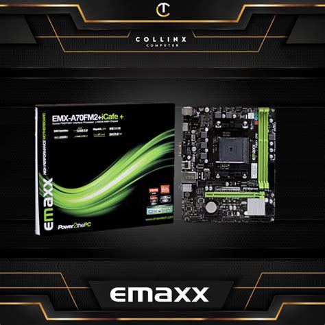 Emaxx Emx A70fm2 Icafe Motherboard For Cpu Socket Fm2 Fm2 Ddr3 Amd