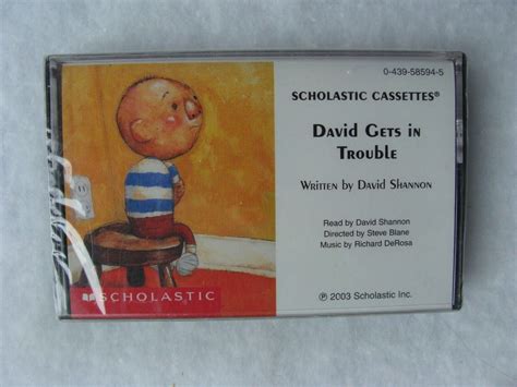 New Sealed Scholastic Cassettes 2003 David Gets In Trouble Audio