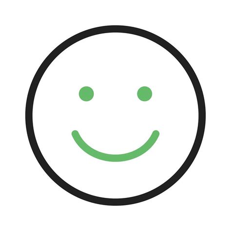Happy Customer Line Green Black Icon Iconbunny