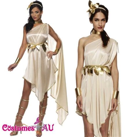 ladies cleopatra costume fever roman greek goddess toga fancy dress smiffys ebay