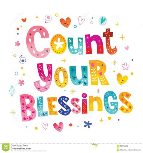 Count Your Blessings Stock Illustrations 62 Count Your Blessings
