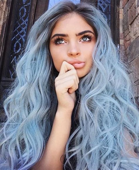Blue Hair Ko By Evatornado Hair Styles Long Hair Styles Blue Hair