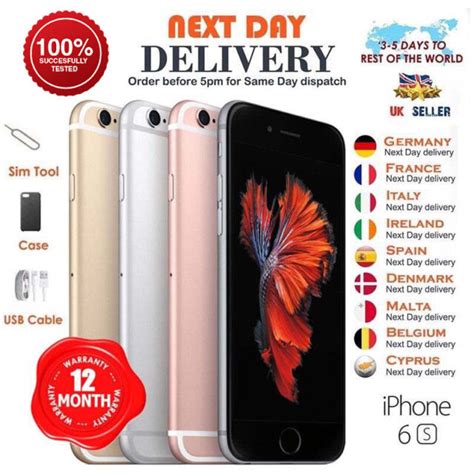 Apple Iphone 6s 16gb 64gb 128gb Gsm Factory Unlocked Smartphone And