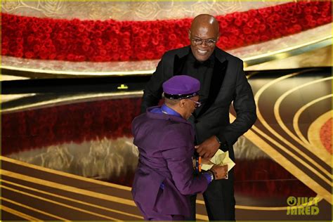 spike lee celebrates first oscars win with samuel l jackson photo 4246031 oscars samuel l