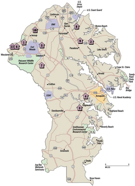 Anne Arundel County Map