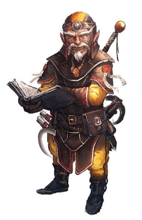 Male Old Gnome Wizard Pathfinder Pfrpg Dnd Dandd 35 5th Ed D20 Fantasy