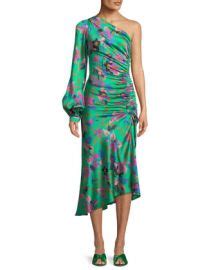 Monica richards is the original riot grrrl and the fairytale queen all rolled up. WornOnTV: Monica's green floral one-sleeve dress on ...