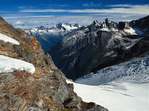 Icy Peak Mountains Landscape Photo Hd Wallpaper Wallpaper Flare