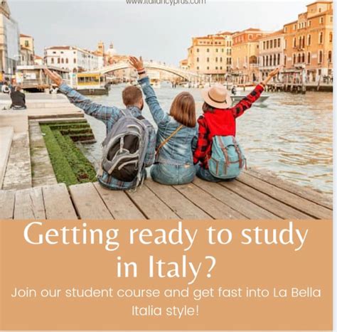Getting Ready To Study In Italy Private Italian Lessons In Limassol