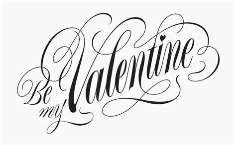 Be My Valentine Lettering Be My Valentine Valentine