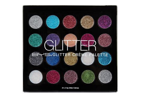 Bys Glitter Eye Cream Eyeshadow Palette 20 Shades Glitter Eye CrÃ¨me