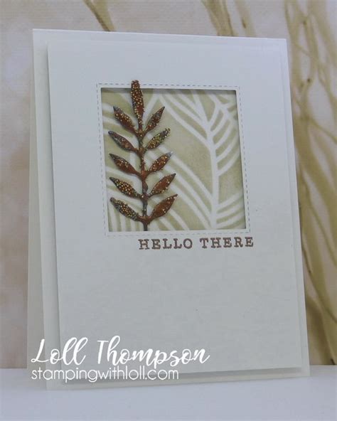 Stamping With Loll Cas Stencil January Challenge Leaf Stencil Flower