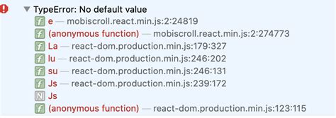 Unhandled Promise Rejection Typeerror No Default Value Event Calendars Schedulers Mobiscroll