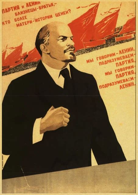 Russian Comrade Joseph Stalin Portrait Poster Cccp Ussr Poster Vintage