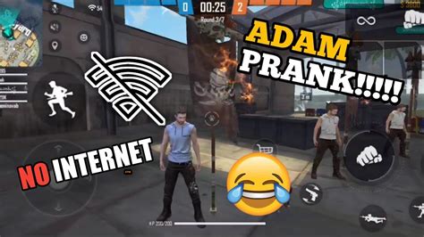 Free Fire Adam No Internet Prank 1 Noob Prank Clash Squad Rank Mode