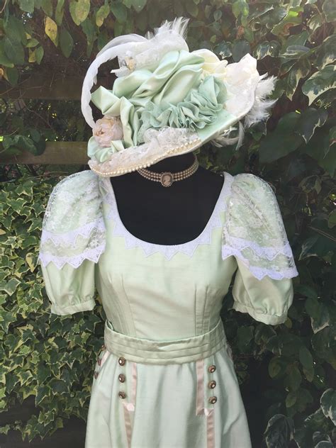 Mint Green And Cream Edwardian Day Dress Masquerade
