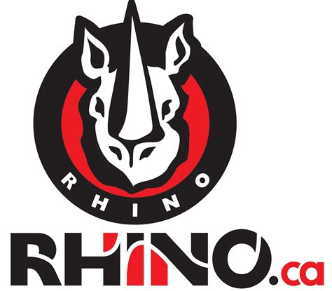 Rhino Logo Design Rhinoceros African Animal Strong Wild Zoo