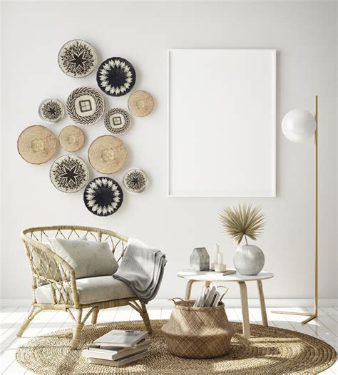 Diy boho basket wall decor. DIY Boho Basket Wall - Sunlit Spaces | DIY Home Decor ...