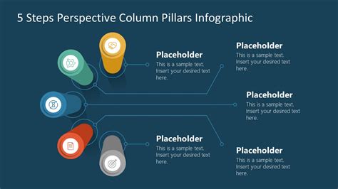 3d Perspective Pillars Powerpoint Diagram Slidemodel Images And