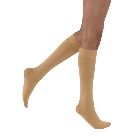 jobst opaque compression stocking 20 30 mmhg knee high closed toe