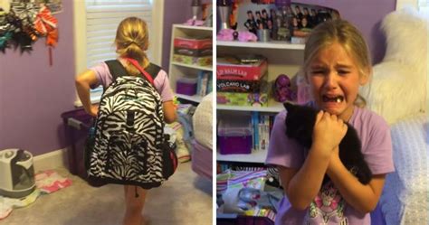 Girl Gets A Kitten Surprise And Her Reaction Is Touching