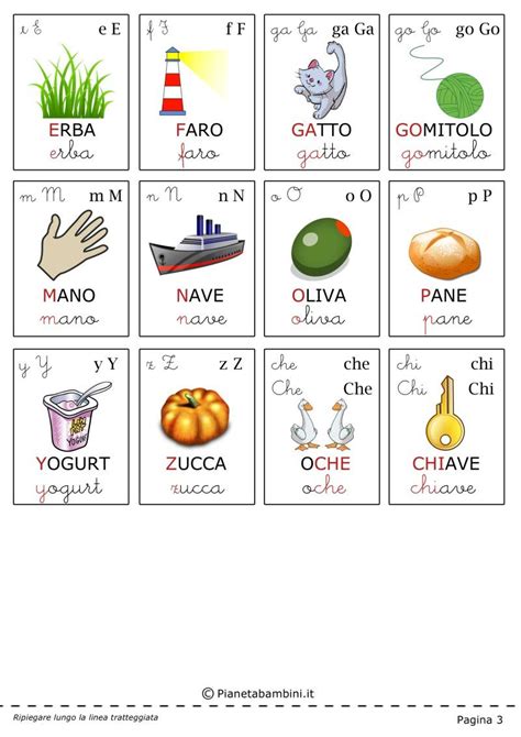Carte Tematiche Per Bambini Le Lettere Dellalfabeto Alfabeto