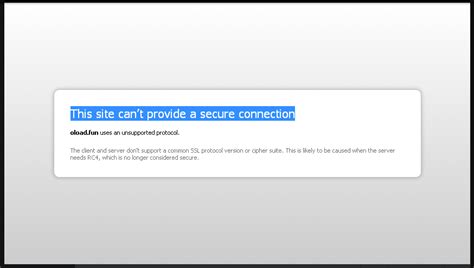 Most of the solutions i've seen are made using the. This site can't provide a secure connection (PROBLEM ...