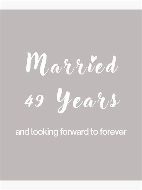 Married 49 Years And Looking Forward To Forever Shirts 49th