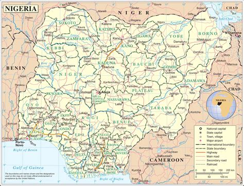 Nigeria Maps Printable Maps Of Nigeria For Download
