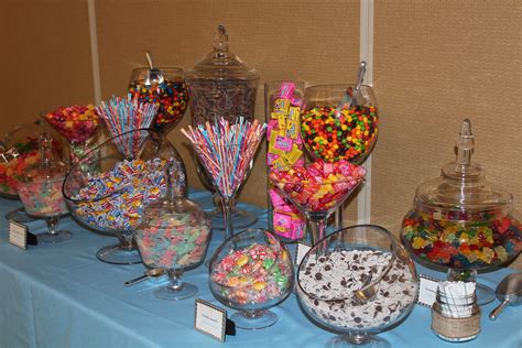 rainbow candy table we made with everyone s favorites candy bar party candy table dessert