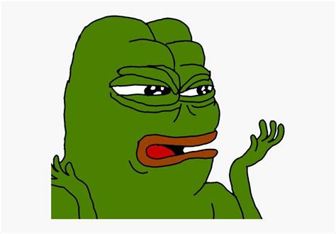 The image is png format with a clean transparent background. Pepe The Frog Confused Clipart , Png Download - Wtf Pepe ...