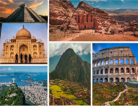 7 Wonders Of The World The New The Natural And The Ancient