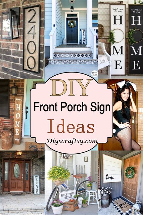 16 Diy Front Porch Sign Ideas For Diy Lovers Diys