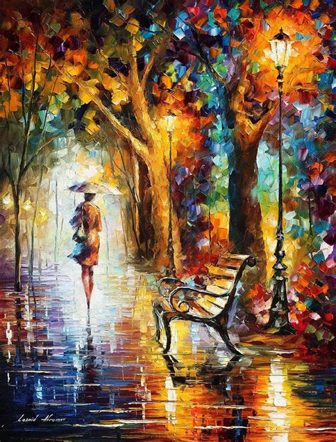 The End Of Patience Palette Knife Oil Painting On Canvas By Leonid